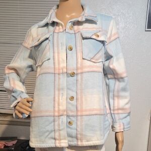 Pastel Plaid Women's Utility Jacket